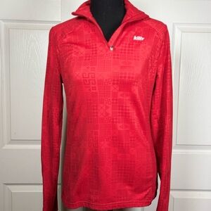 Killy Women's Vibrant Red Long Sleeve Activewear 3/4 zip